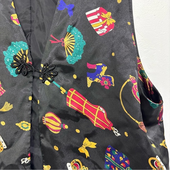 Diane Von Furstenberg The Color Authority Women's Vest Art to Wear Medium - Picture 2 of 6